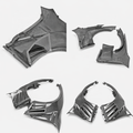 (High end + track-focused): Nissan R35 GT-R (2008-2016) Carbon Fiber High-Flow Aero Front Fender Arches