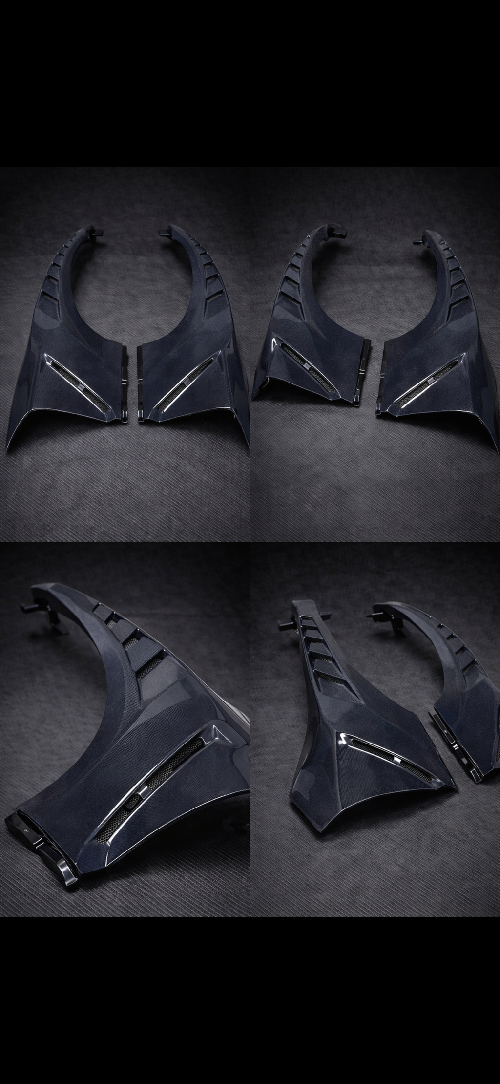 Nissan R35 GT-R (2008–2016) Carbon Fiber Front Fender Arches – Vented Aero Design