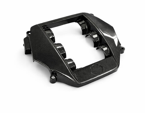 High-Gloss Carbon Fiber Intake Cover – R35 Nissan GT-R (2008–2016)